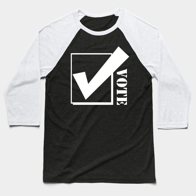 Vote (Checkbox) 2 Baseball T-Shirt by Maries Papier Bleu